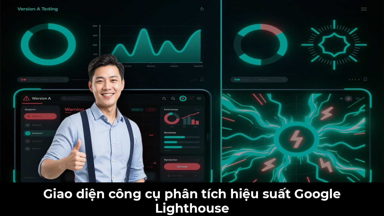 Giao diện công cụ phân tích hiệu suất Google Lighthouse