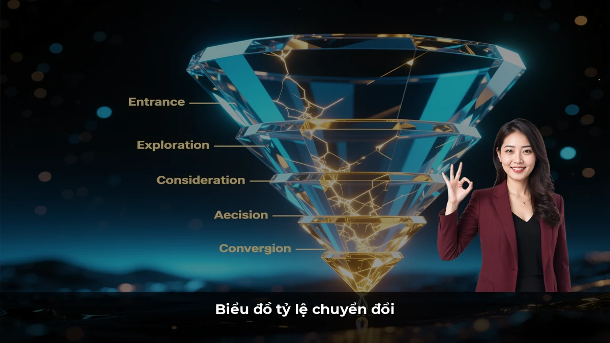 Biểu đồ tỷ lệ chuyển đổi