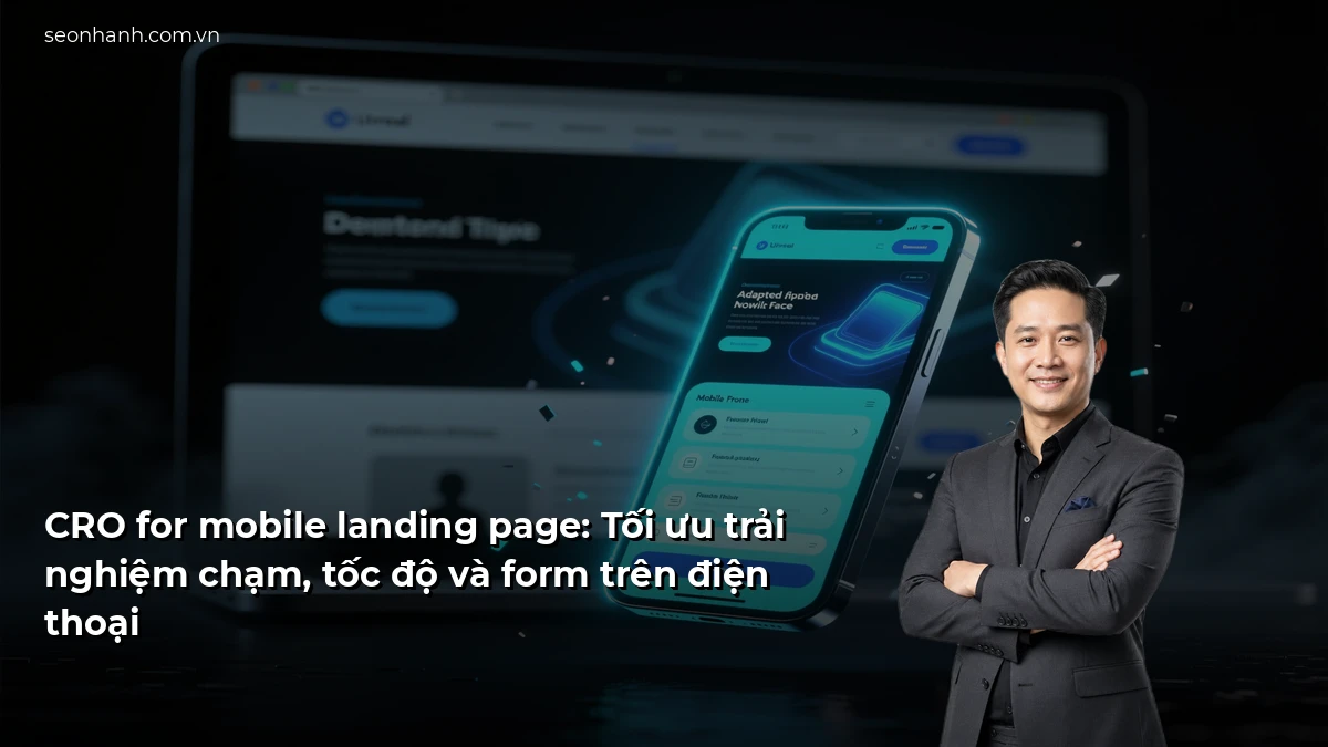CRO for mobile landing page: Tối ưu trải nghiệm chạm, tốc độ và form trên điện thoại