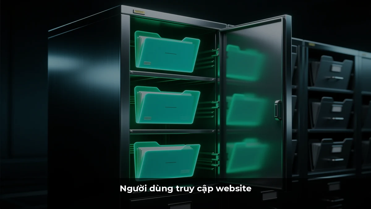 Người dùng truy cập website