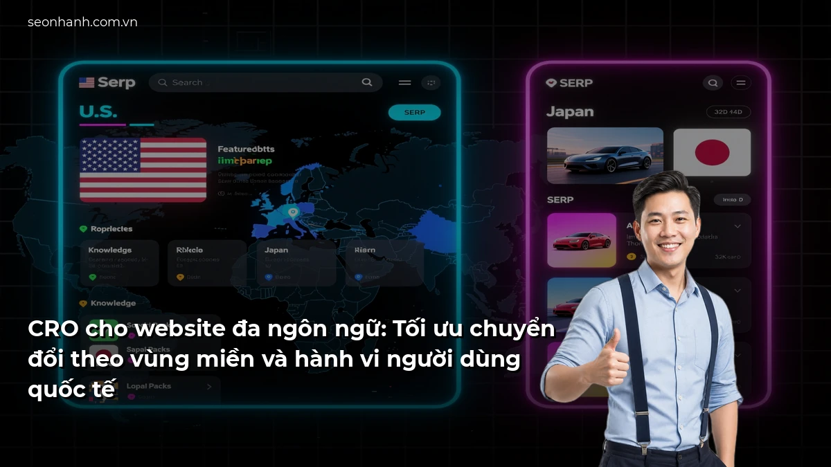 CRO cho website đa ngôn ngữ: Tối ưu chuyển đổi theo vùng miền và hành vi người dùng quốc tế