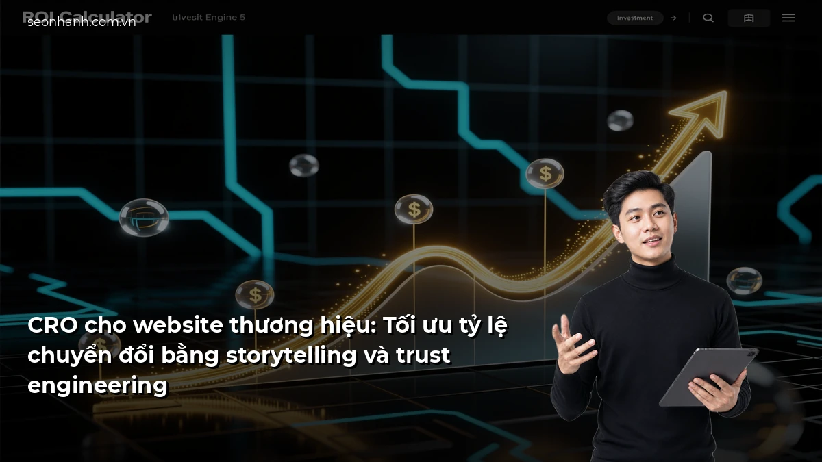 CRO cho website thương hiệu: Tối ưu tỷ lệ chuyển đổi bằng storytelling và trust engineering