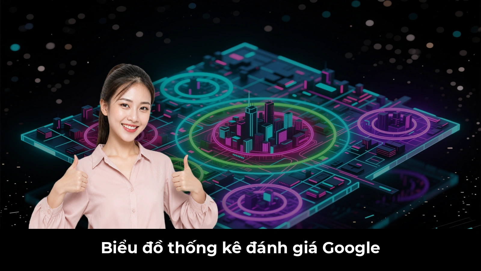 Biểu đồ thống kê đánh giá Google