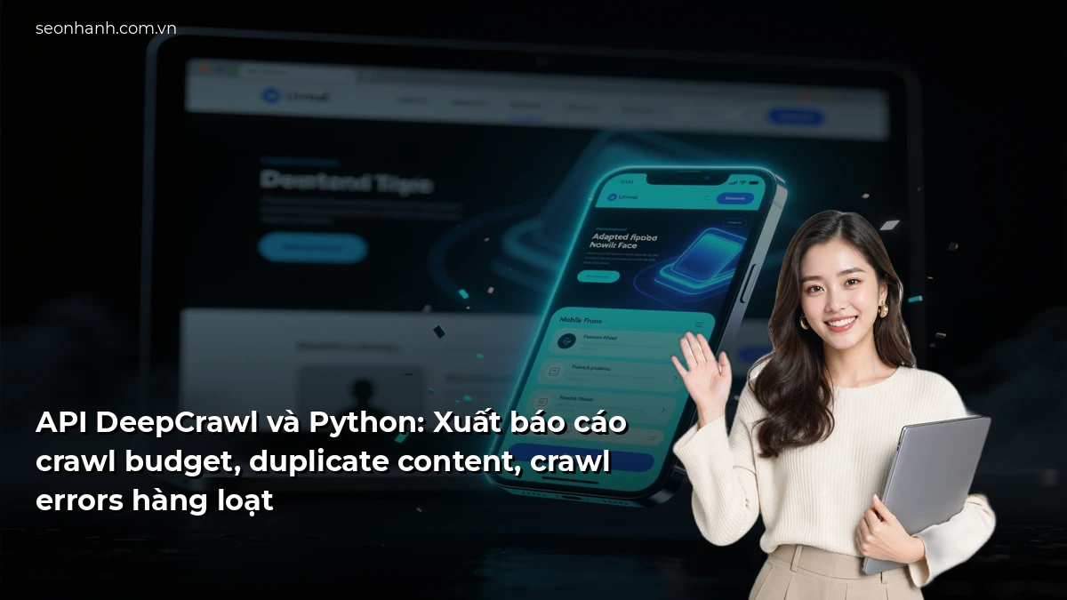 API DeepCrawl và Python: Xuất báo cáo crawl budget, duplicate content, crawl errors hàng loạt