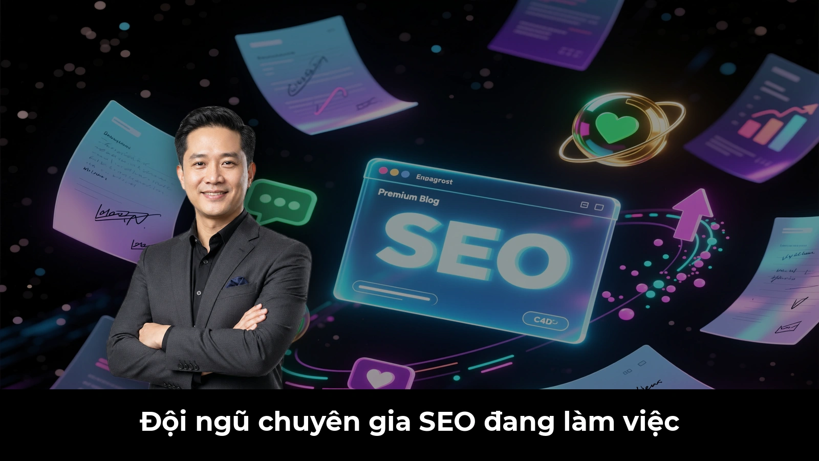 Đội ngũ chuyên gia SEO đang làm việc