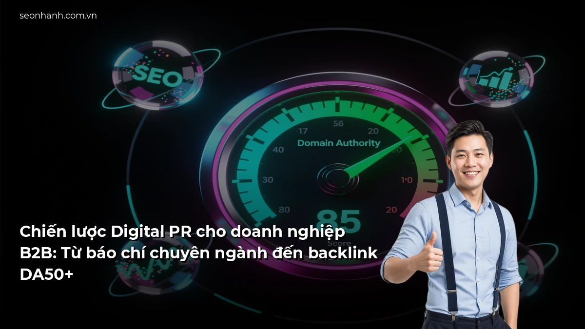 Chiến lược Digital PR cho doanh nghiệp B2B: Từ báo chí chuyên ngành đến backlink DA50+