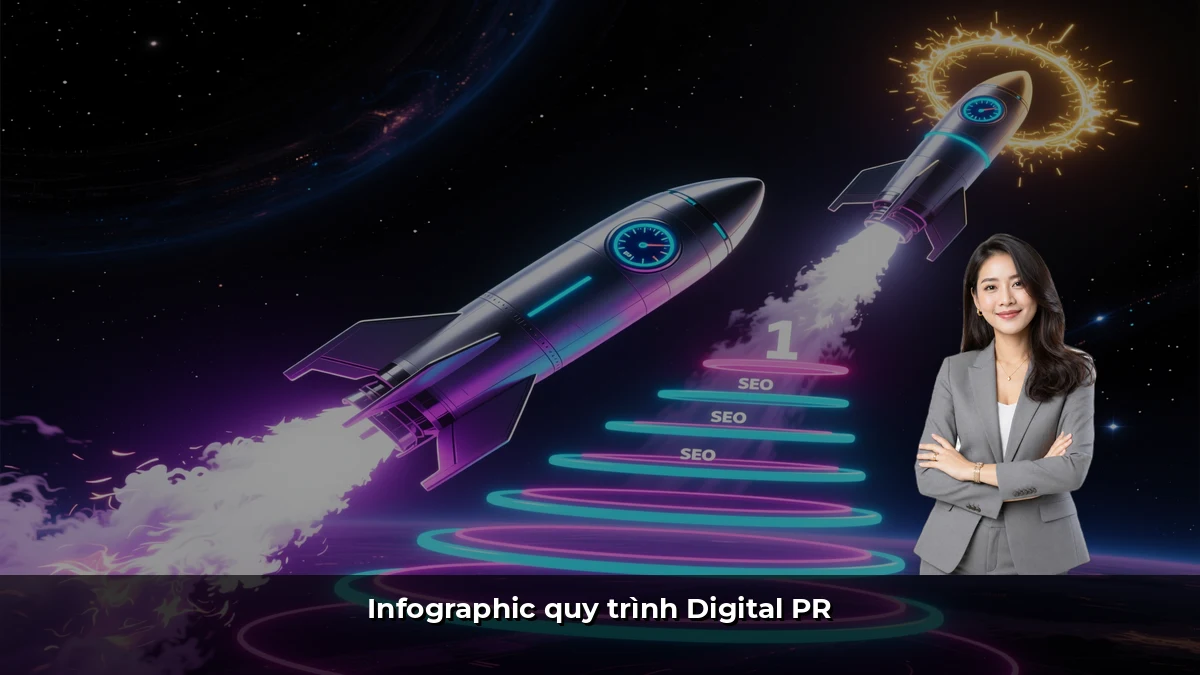 Infographic quy trình Digital PR