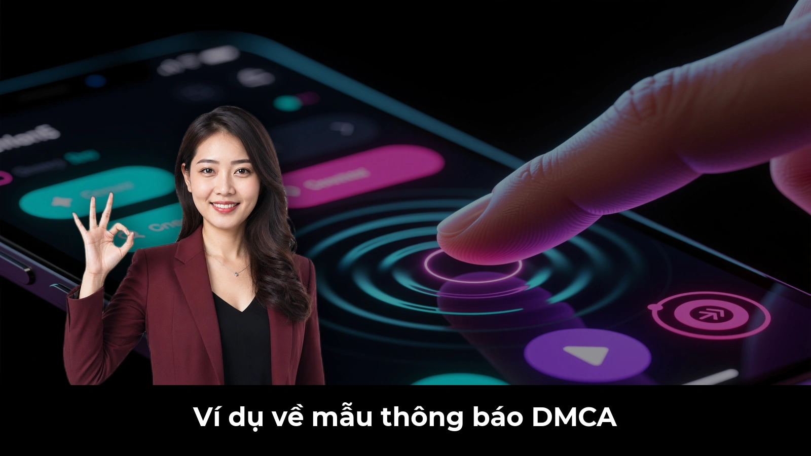 Ví dụ về mẫu thông báo DMCA