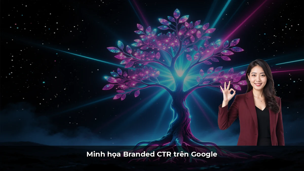 Minh họa Branded CTR trên Google