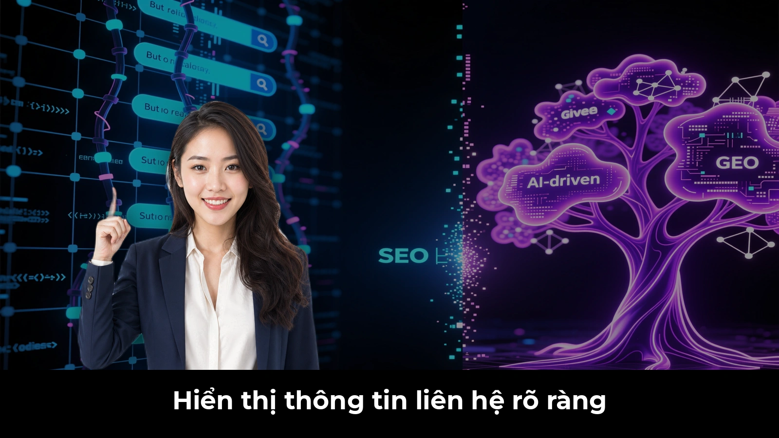 Hiển thị thông tin liên hệ rõ ràng