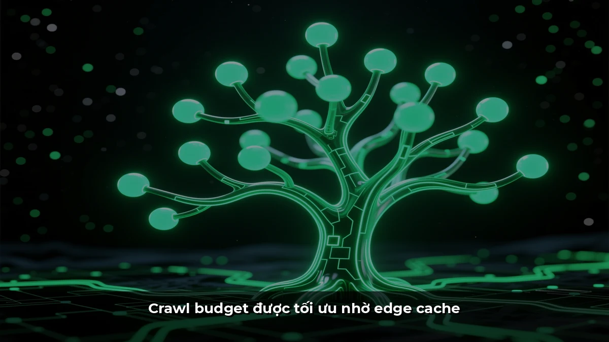 Crawl budget được tối ưu nhờ edge cache