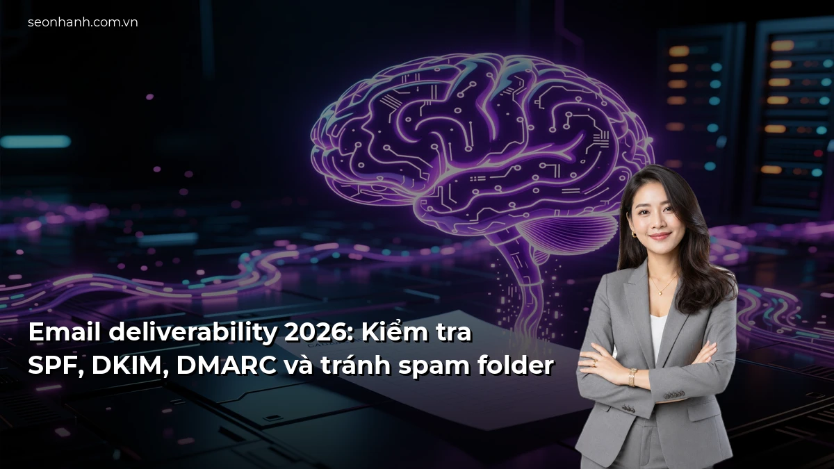 Email deliverability 2026: Kiểm tra SPF, DKIM, DMARC và tránh spam folder