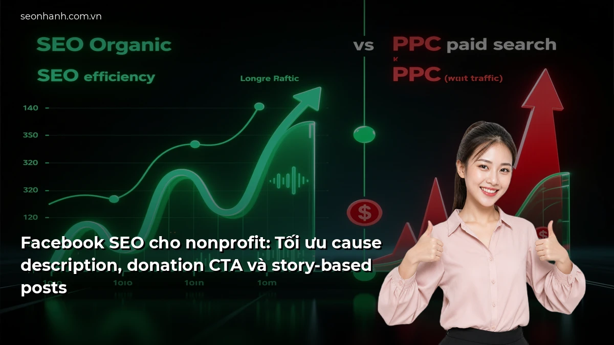 Facebook SEO cho nonprofit: Tối ưu cause description, donation CTA và story-based posts