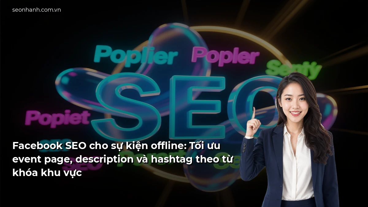 Facebook SEO cho sự kiện offline: Tối ưu event page, description và hashtag theo từ khóa khu vực