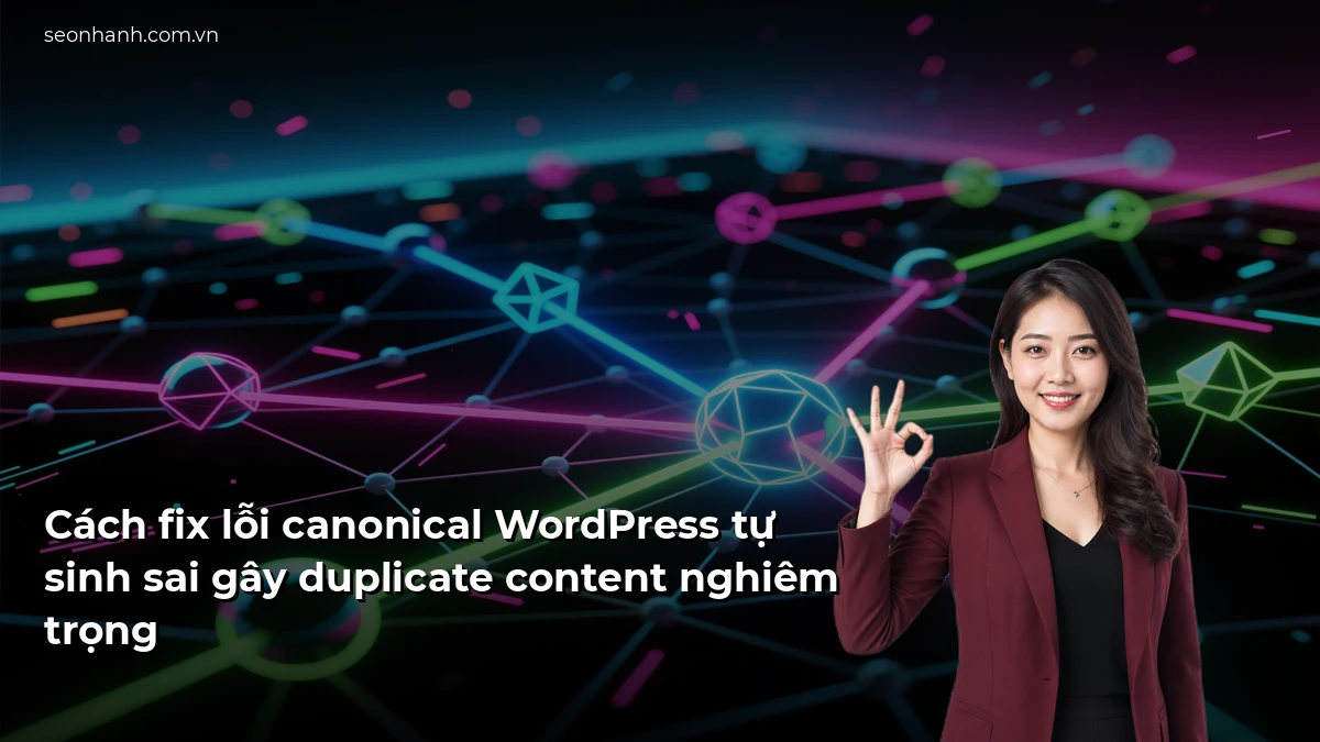 Cách fix lỗi canonical WordPress tự sinh sai gây duplicate content nghiêm trọng