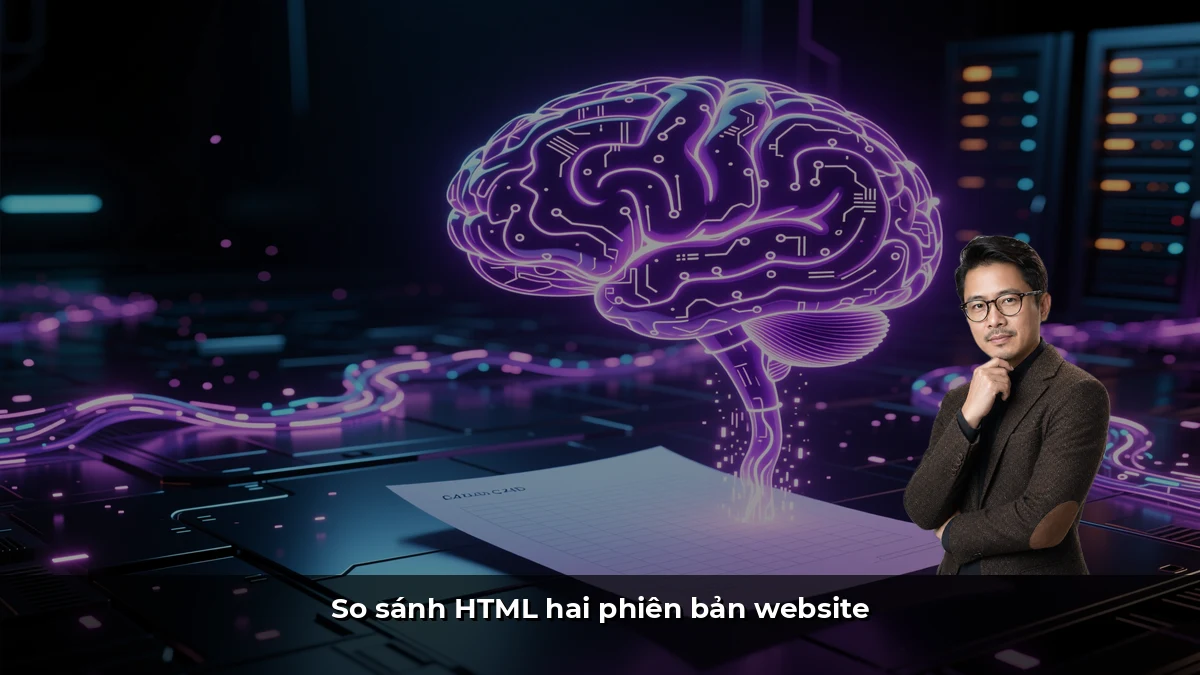 So sánh HTML hai phiên bản website