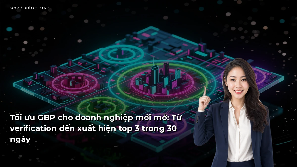 Tối ưu GBP cho doanh nghiệp mới mở: Từ verification đến xuất hiện top 3 trong 30 ngày