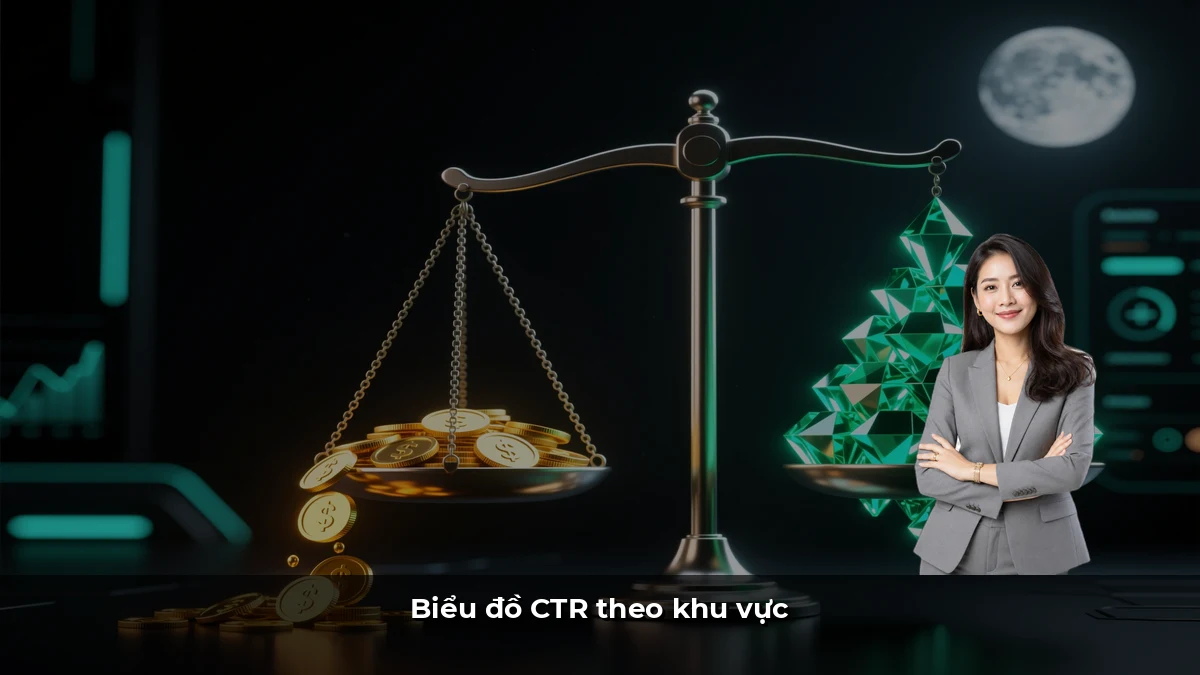 Biểu đồ CTR theo khu vực