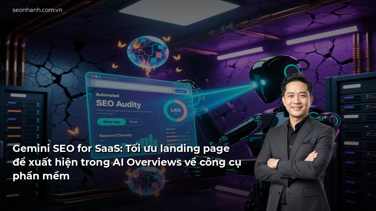 Gemini SEO for SaaS: Tối ưu landing page để xuất hiện trong AI Overviews về công cụ phần mềm