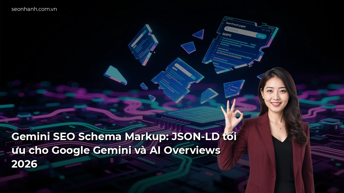 Gemini SEO Schema Markup: JSON-LD tối ưu cho Google Gemini và AI Overviews 2026