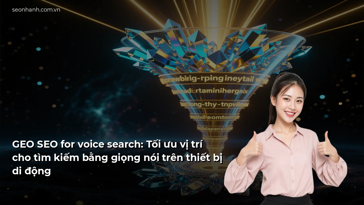 GEO SEO for voice search: Tối ưu vị trí cho tìm kiếm bằng giọng nói trên thiết bị di động
