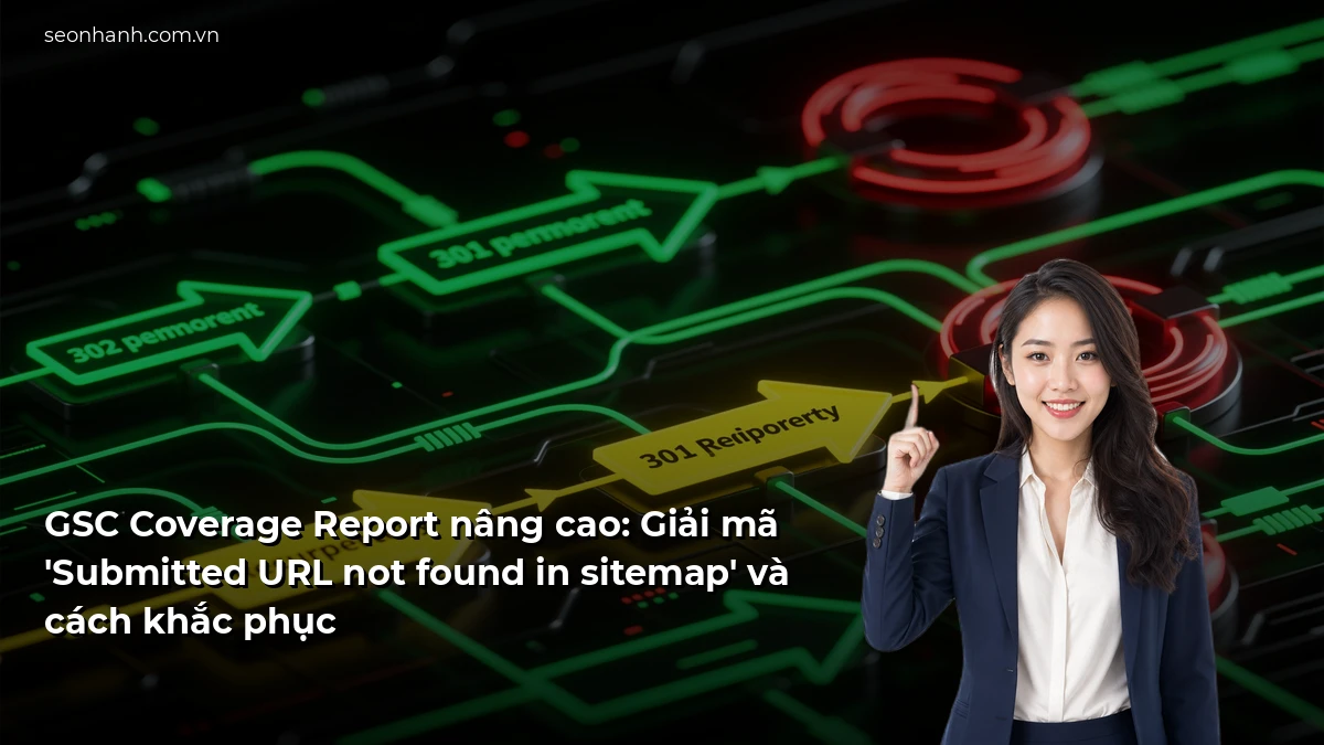 GSC Coverage Report nâng cao: Giải mã 'Submitted URL not found in sitemap' và cách khắc phục
