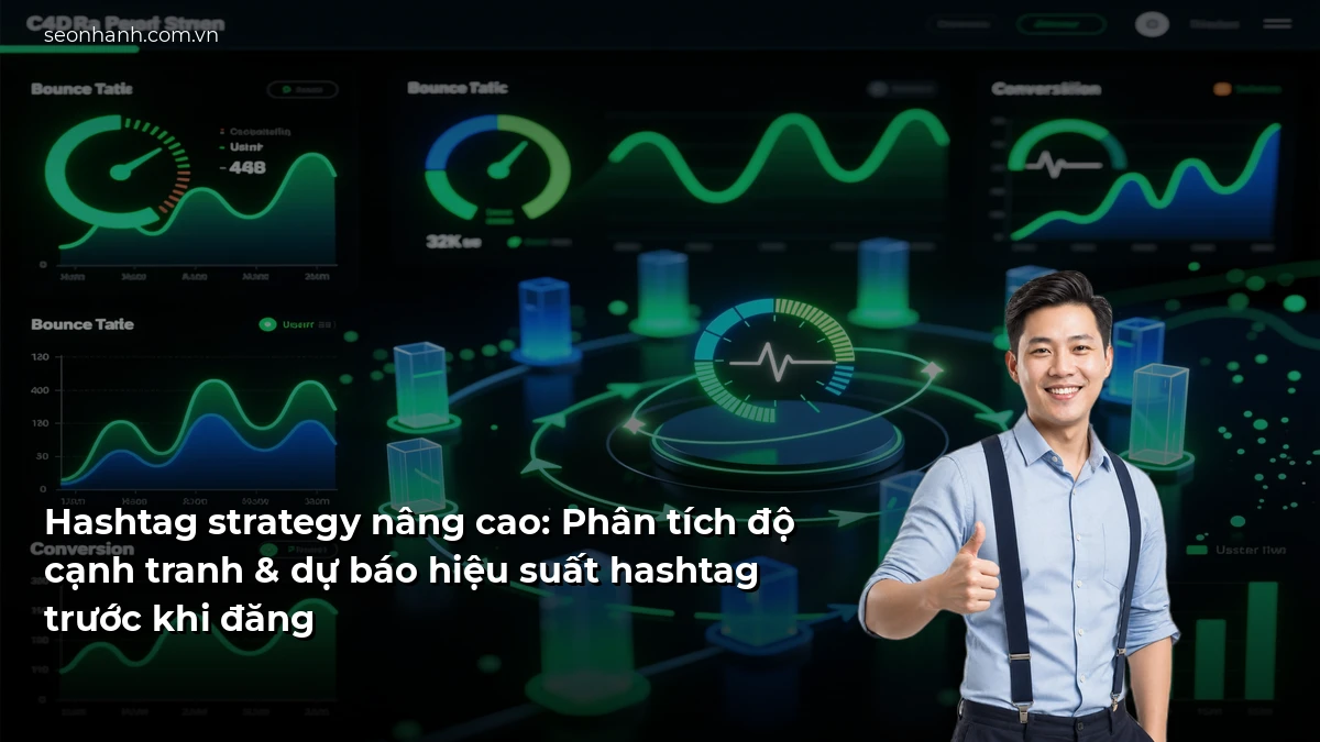 Hashtag strategy nâng cao: Phân tích độ cạnh tranh & dự báo hiệu suất hashtag trước khi đăng