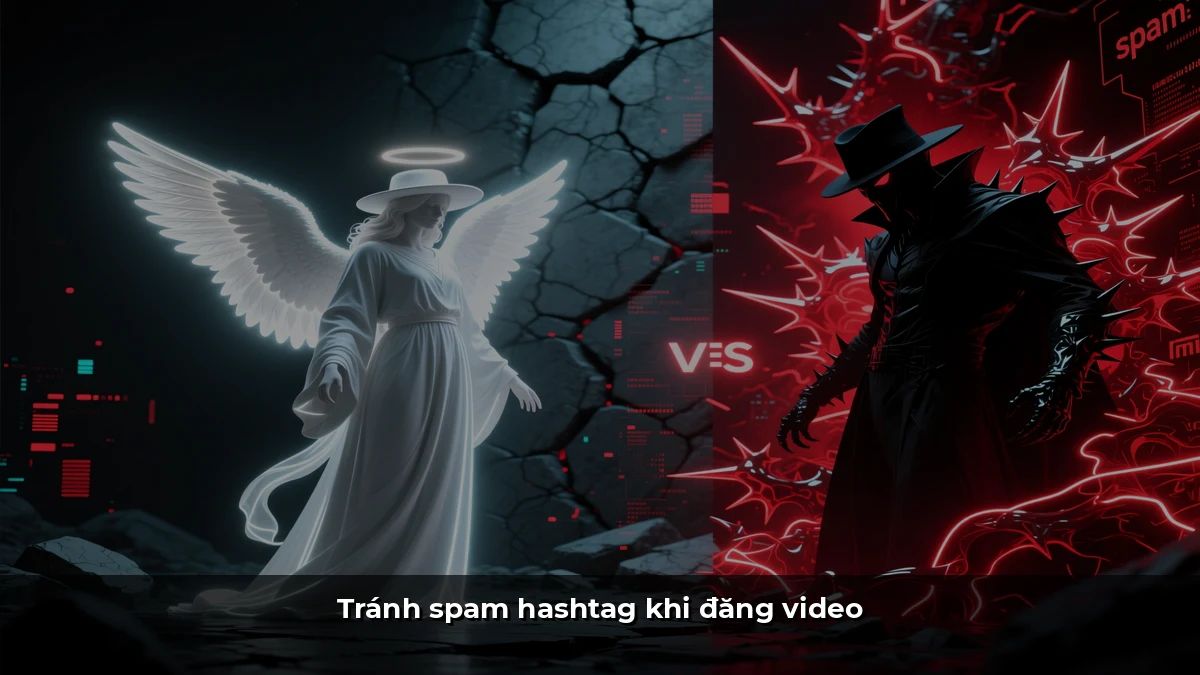 Tránh spam hashtag khi đăng video