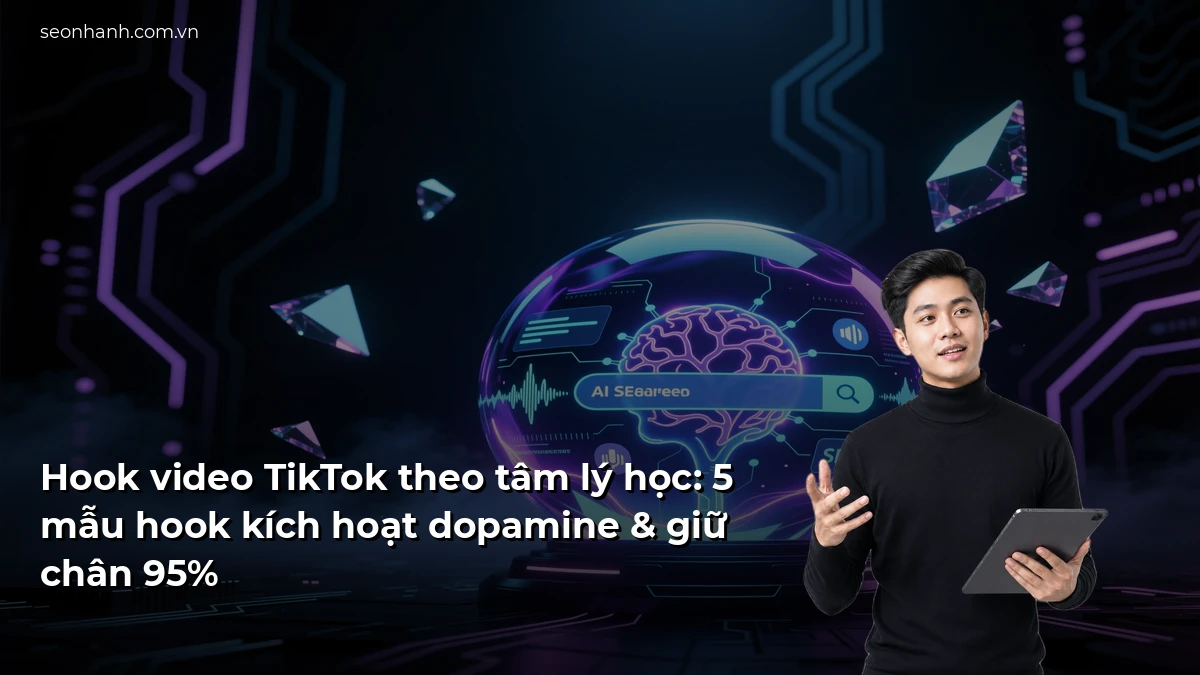 Hook video TikTok theo tâm lý học: 5 mẫu hook kích hoạt dopamine & giữ chân 95%