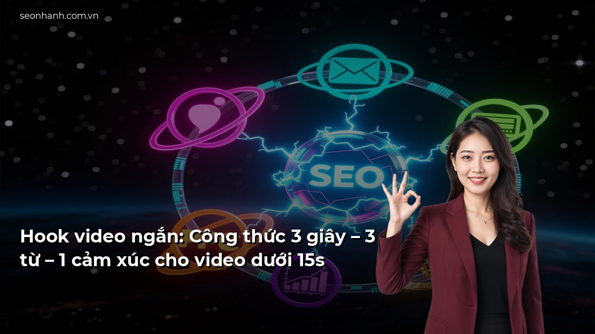 Hook video ngắn: Công thức 3 giây – 3 từ – 1 cảm xúc cho video dưới 15s
