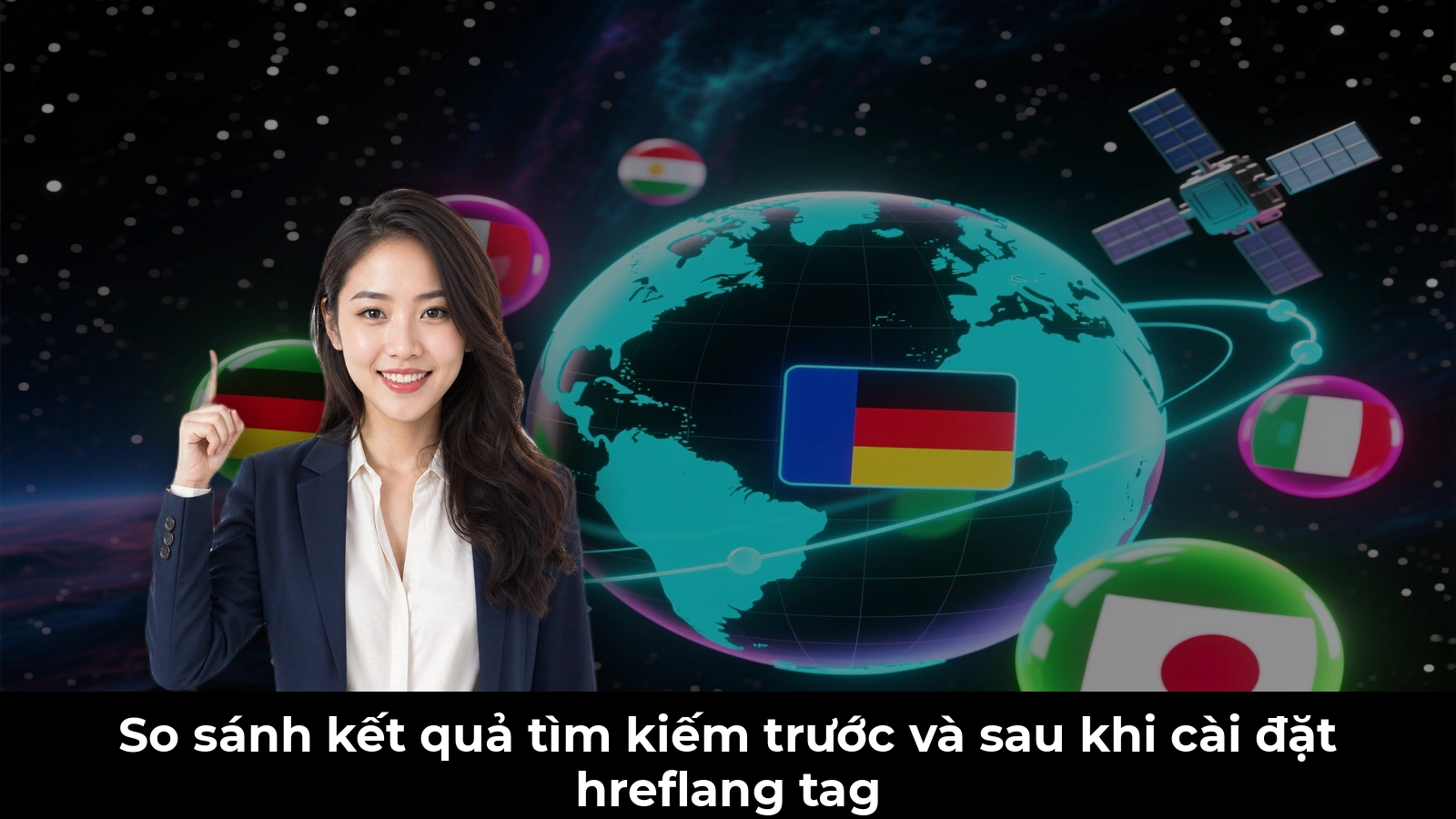 So sánh kết quả tìm kiếm trước và sau khi cài đặt hreflang tag