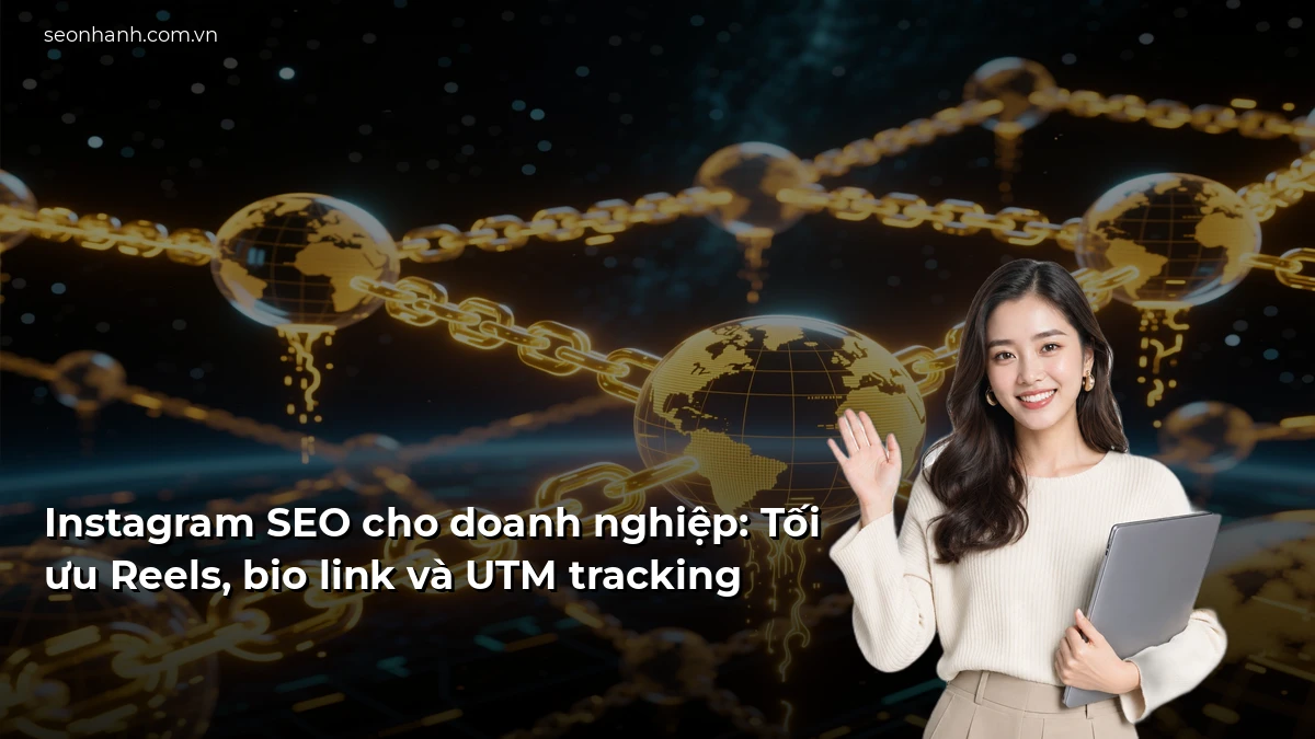Instagram SEO cho doanh nghiệp: Tối ưu Reels, bio link và UTM tracking
