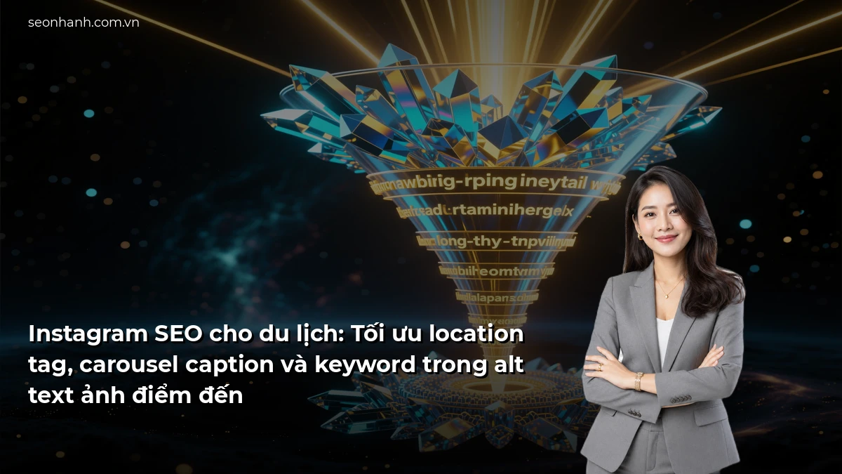 Instagram SEO cho du lịch: Tối ưu location tag, carousel caption và keyword trong alt text ảnh điểm đến