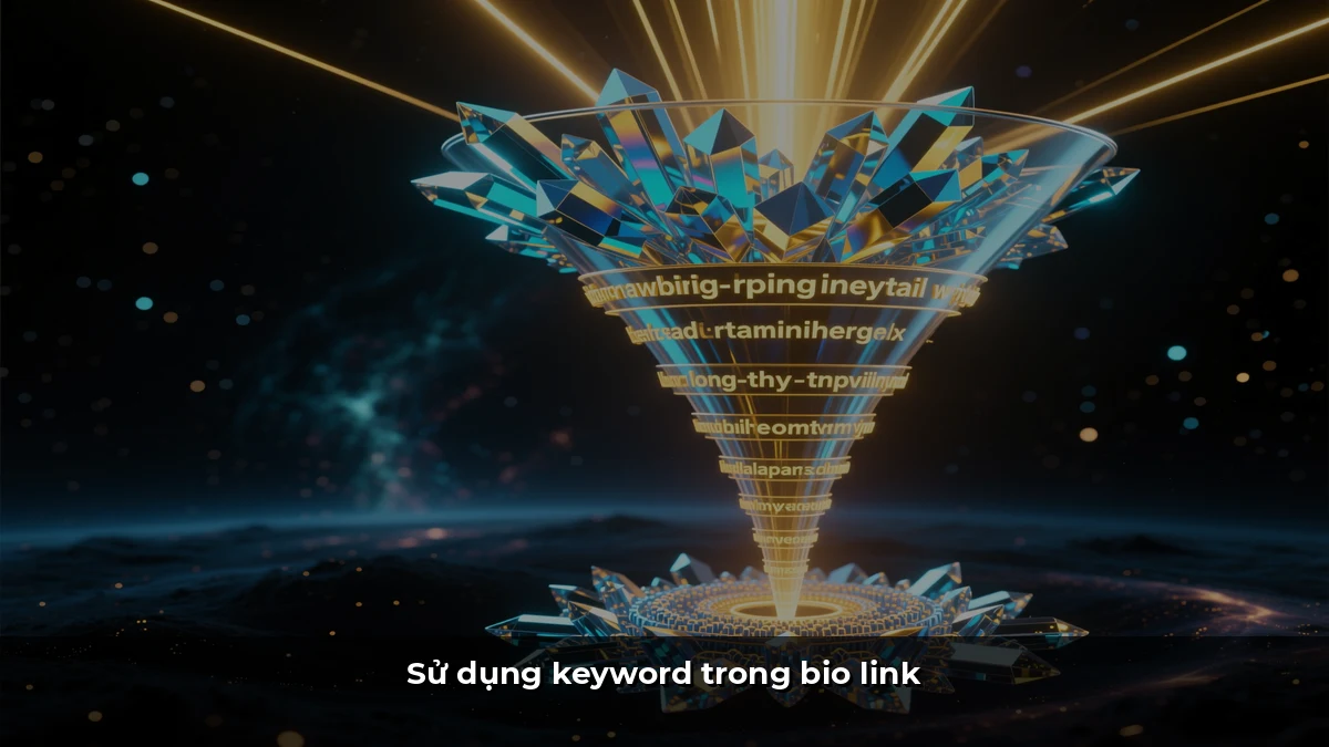 Sử dụng keyword trong bio link