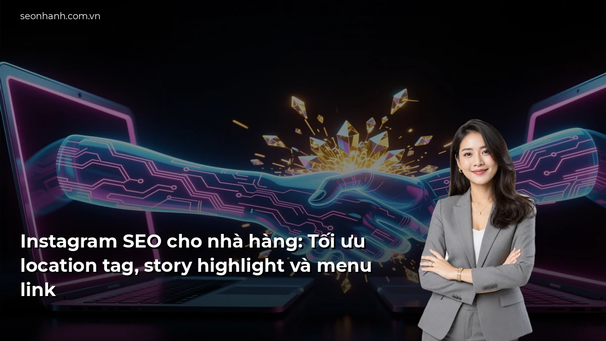 Instagram SEO cho nhà hàng: Tối ưu location tag, story highlight và menu link