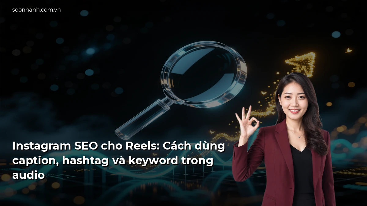 Instagram SEO cho Reels: Cách dùng caption, hashtag và keyword trong audio