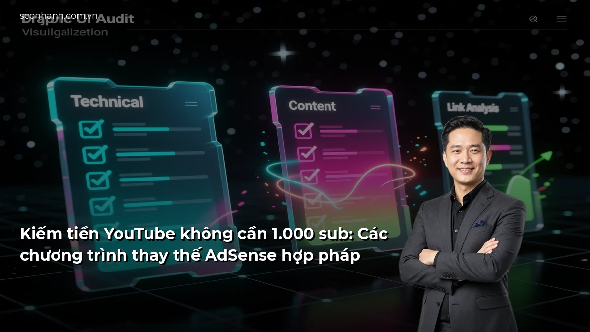 Kiếm tiền YouTube không cần 1.000 sub: Các chương trình thay thế AdSense hợp pháp