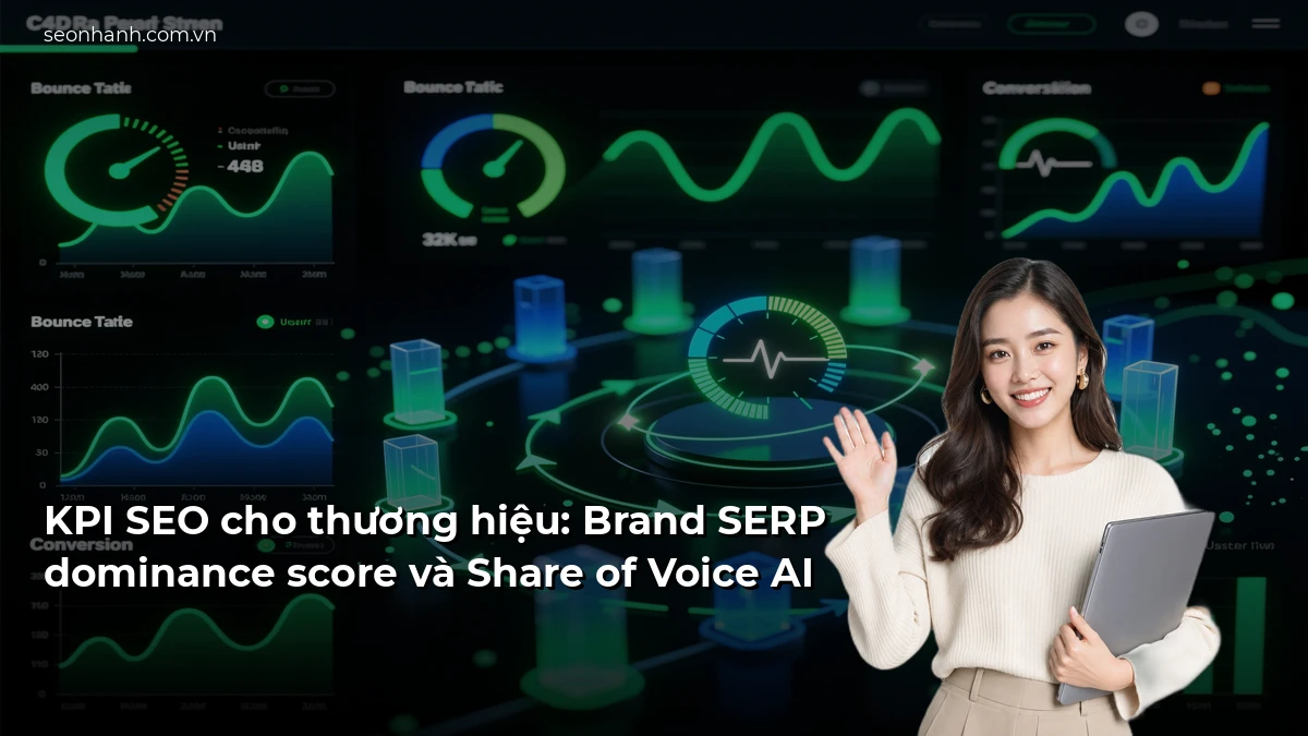 KPI SEO cho thương hiệu: Brand SERP dominance score và Share of Voice AI