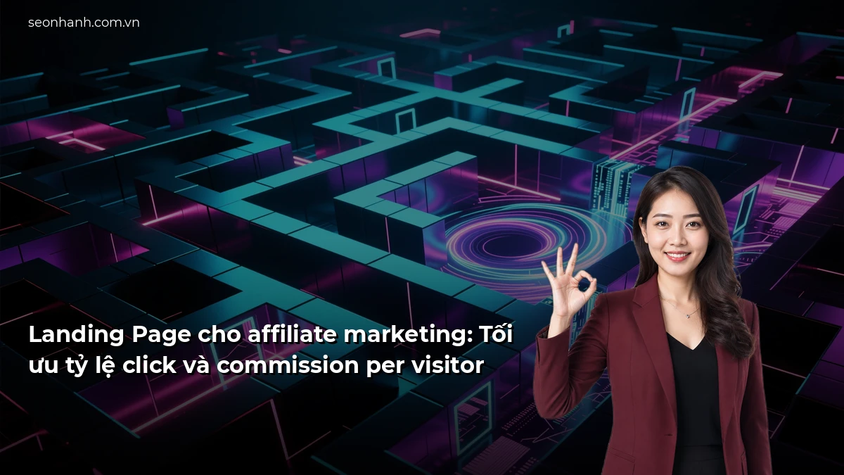 Landing Page cho affiliate marketing: Tối ưu tỷ lệ click và commission per visitor