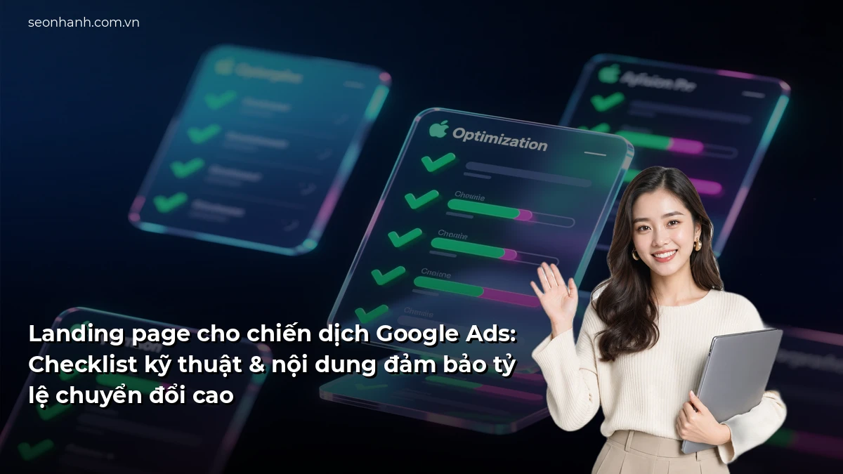 Landing page cho chiến dịch Google Ads: Checklist kỹ thuật & nội dung đảm bảo tỷ lệ chuyển đổi cao