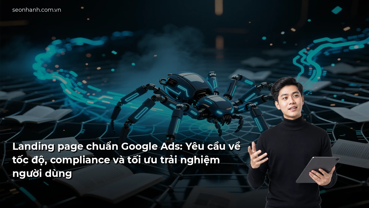 Landing page chuẩn Google Ads: Yêu cầu về tốc độ, compliance và tối ưu trải nghiệm người dùng