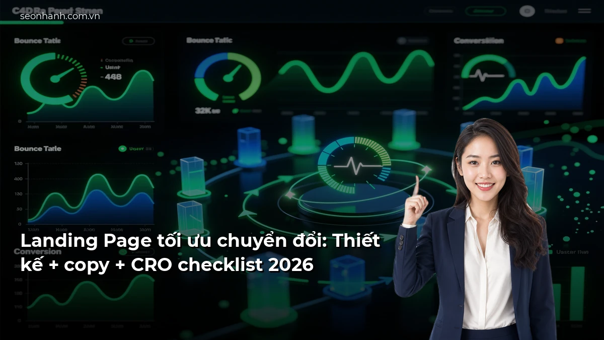 Landing Page tối ưu chuyển đổi: Thiết kế + copy + CRO checklist 2026