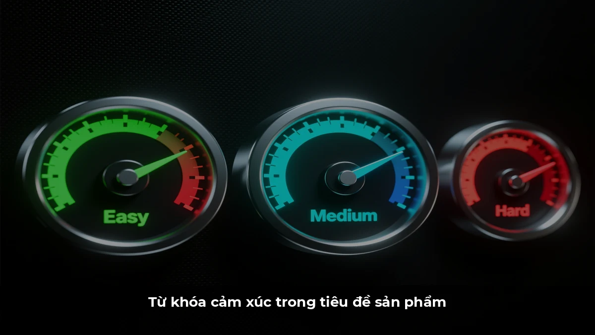 Từ khóa cảm xúc trong tiêu đề sản phẩm
