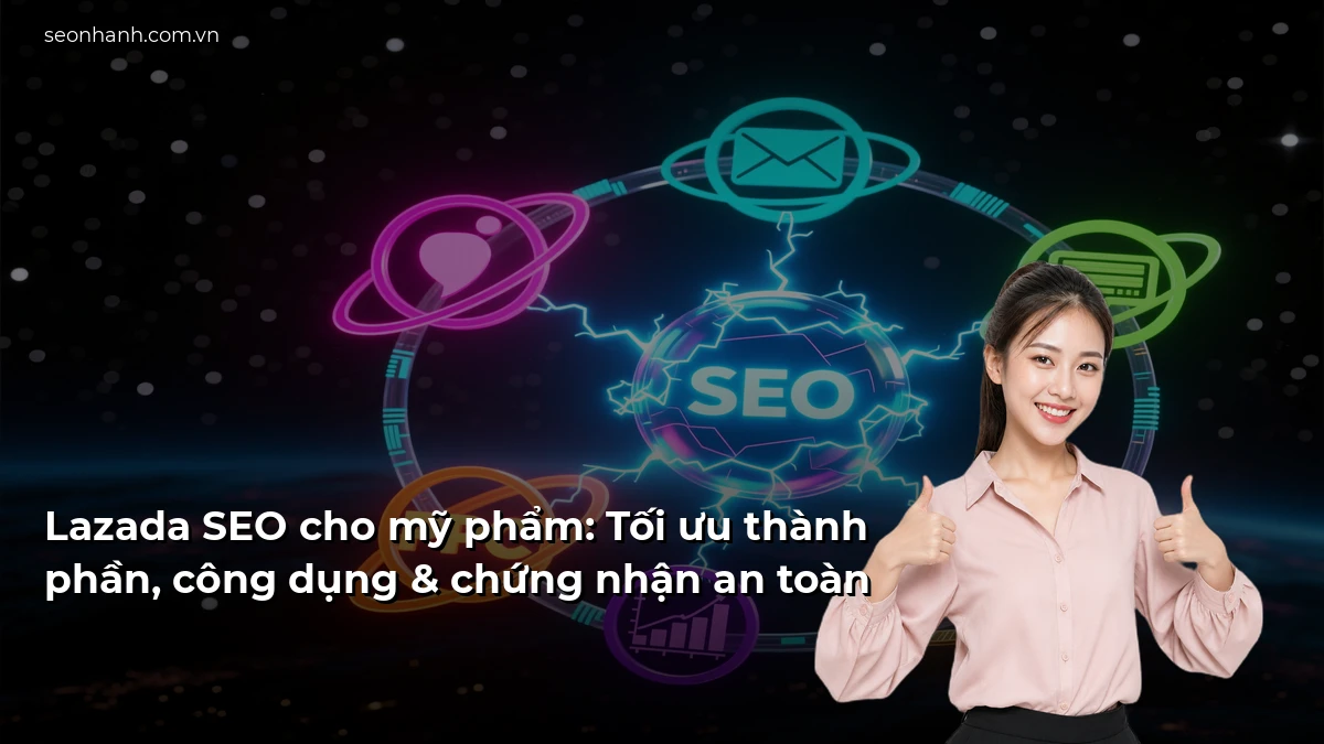 Lazada SEO cho mỹ phẩm: Tối ưu thành phần, công dụng & chứng nhận an toàn