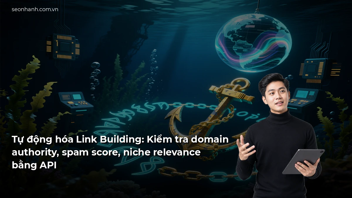 Tự động hóa Link Building: Kiểm tra domain authority, spam score, niche relevance bằng API