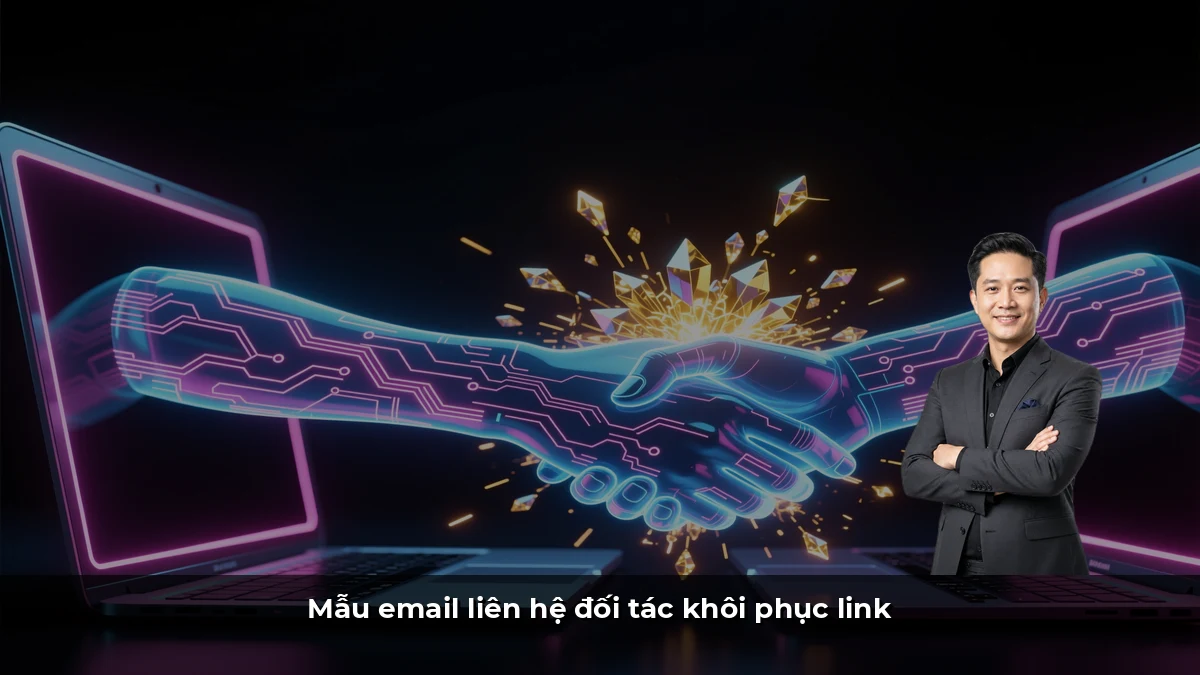 Mẫu email liên hệ đối tác khôi phục link