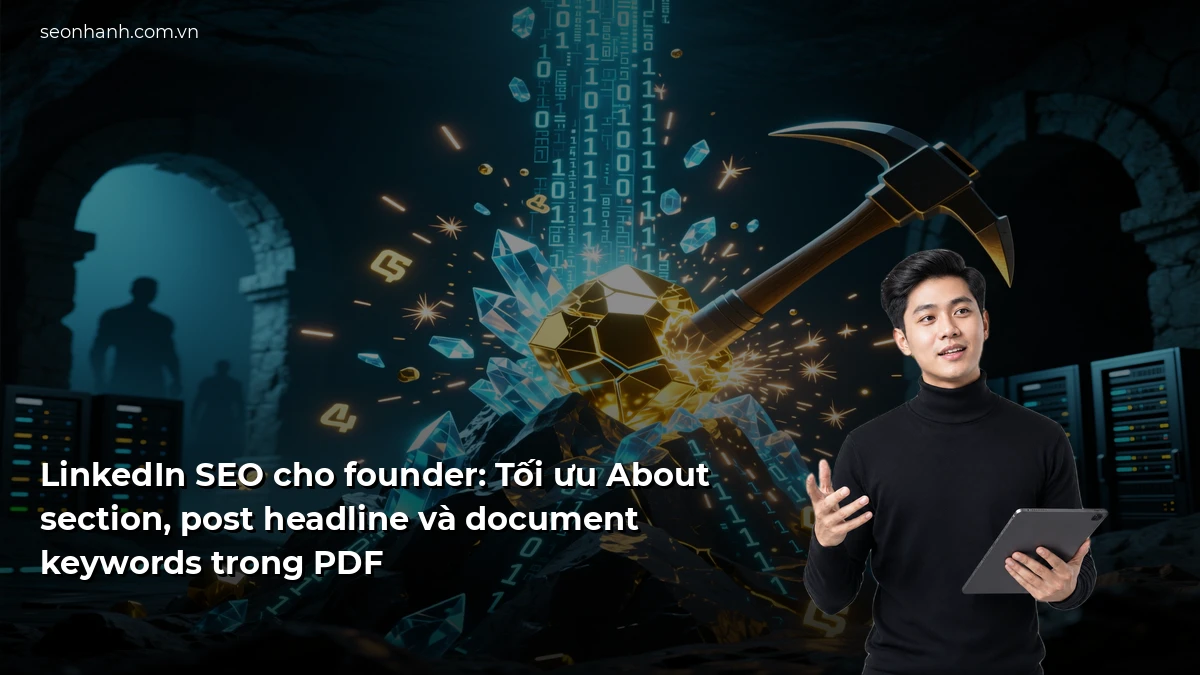 LinkedIn SEO cho founder: Tối ưu About section, post headline và document keywords trong PDF