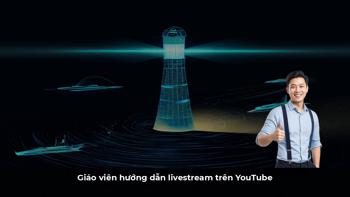 Giáo viên hướng dẫn livestream trên YouTube
