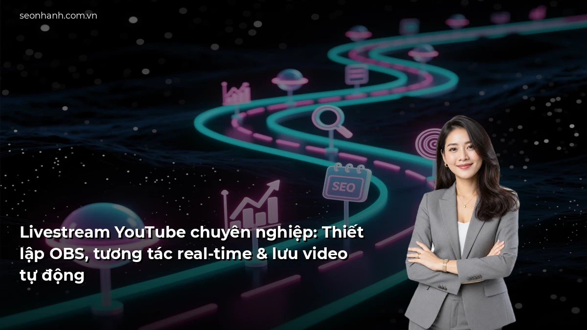 Livestream YouTube chuyên nghiệp: Thiết lập OBS, tương tác real-time & lưu video tự động