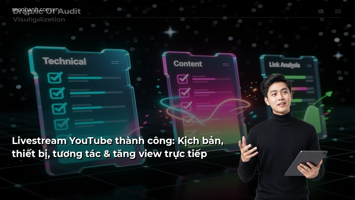 Livestream YouTube thành công: Kịch bản, thiết bị, tương tác & tăng view trực tiếp